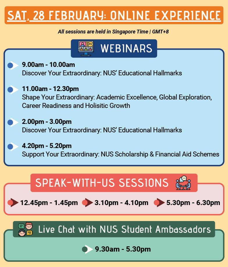 Sat, 28 Feb. 2026 NUS Online EXperince